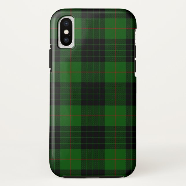 Capa Para iPhone, Case-Mate Gunn tartan green xadrez negra (Verso)