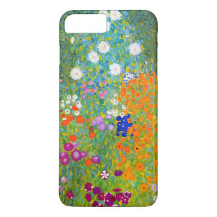 Capa iPhone 8 Plus/7 Plus Gustav Klimt Bauerngarten Jardim de Flores Arte Fi