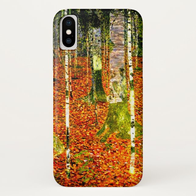 Capa Para iPhone, Case-Mate Gustav Klimt Birch Trees (Verso)