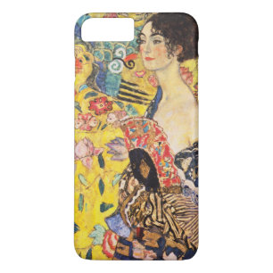 Capa iPhone 8 Plus/7 Plus Gustav Klimt Dama Com Leque
