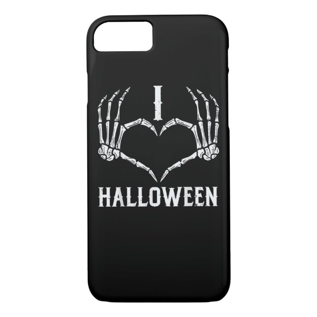 Capa Para iPhone, Case-Mate Halloween Skeleton Mãos Corações Mulheres Bonitas  (Verso)