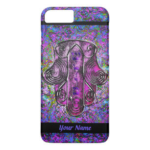 Capa Para iPhone Da Case-Mate Hamsa Fusion Purple e Black Personalizados