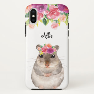 Capa Para iPhone Da Case-Mate Hamster e Flores Personalizados