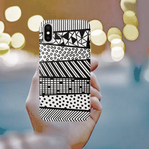 Capa Para iPhone Da Case-Mate Handpainted black and design white