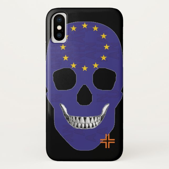 Capa Para iPhone, Case-Mate HANDSKULL Europe case iPhone X B2 (Verso)