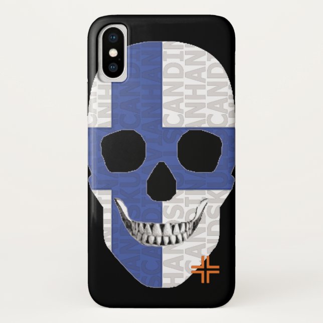Capa Para iPhone, Case-Mate HANDSKULL Finlândia caso iPhone X B2 (Verso)