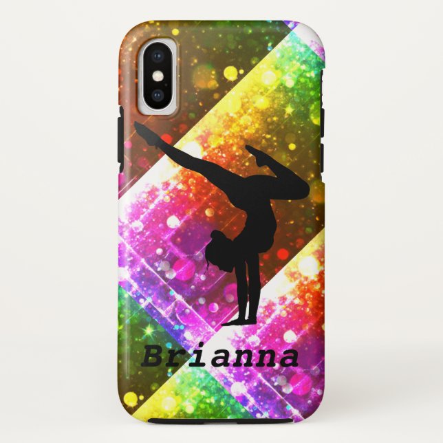 Capa Para iPhone, Case-Mate Handstand Abstrato de Ginástica (Verso)