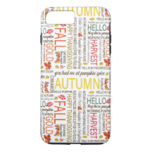 Happy Fall cita texto colorido moderno