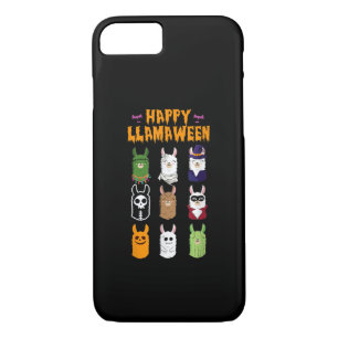 Capa iPhone 8/7 Happy Llamaentre Funny Llama Lover Spooky Hallowee