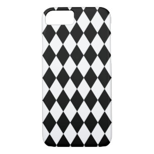 Capa iPhone 8/7 Harlequin preto e branco