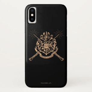 Capa Para iPhone X Harry Potter   Brasão de Armas de Hogwarts com Var