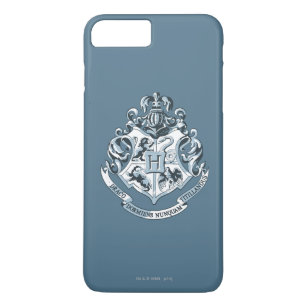 Capa iPhone 8 Plus/7 Plus Harry Potter  Hogwarts Crest - Azul