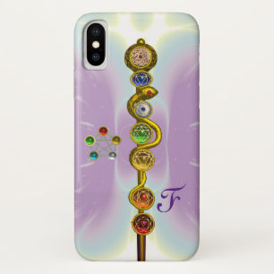 CAPA PARA iPhone DA Case-Mate HASTE DE ASCLEPIUS 7 CHAKRAS, IOGA, ENERGIA