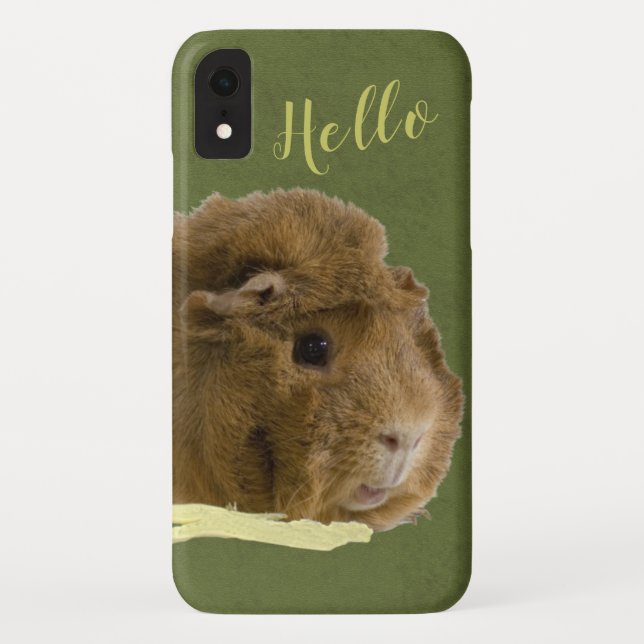 Capa Para iPhone, Case-Mate Hello Cute Guiné Pig com Fotografia Aipo (Verso)