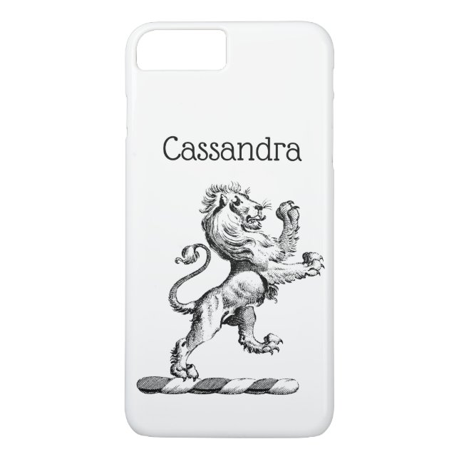 Capa Para iPhone, Case-Mate Heraldic Lion Crest Emblem (Verso)