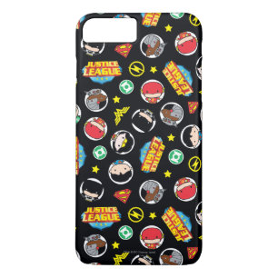 Capa Para iPhone Da Case-Mate Heróis e logotipos da Liga da Justiça de Chibi