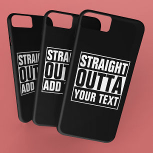 Capa Para iPhone Da Case-Mate HETERO OUTTA - adicione seu texto aqui/crie o seu