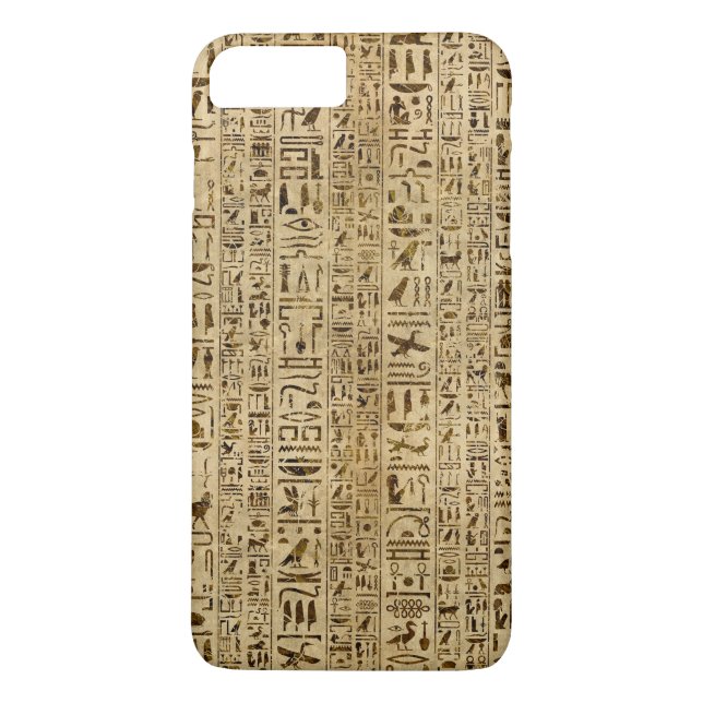 Capa Para iPhone, Case-Mate Hieroglyphs egípcios no papiro (Verso)