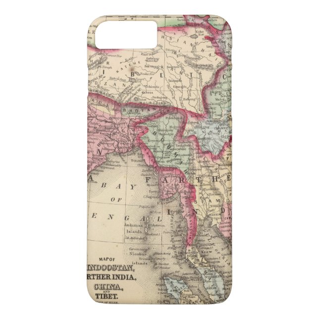 Capa Para iPhone, Case-Mate Hindoostan, India mais distante, China, Tibet (Verso)
