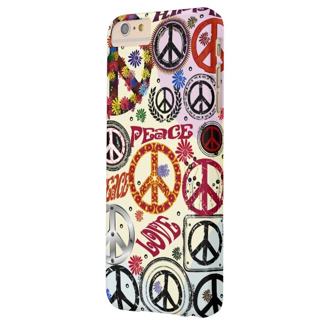 Capa Para iPhone, Case-Mate Hippie da paz & do amor de flower power (Verso Esquerda)