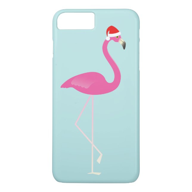 Capa Para iPhone, Case-Mate Holiday Flamingo iPhone 7 em turquesa (Verso)