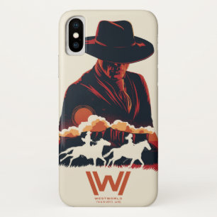 Capa Para iPhone Da Case-Mate Homem de Westworld   na silhueta preta do deserto