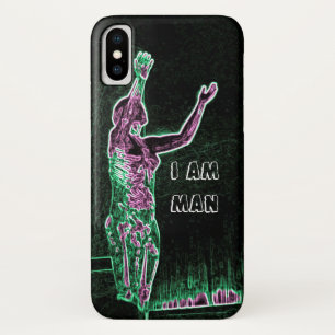 Capa Para iPhone Da Case-Mate Homem Neon Transparente A Atingir O Céu Eu Sou O H
