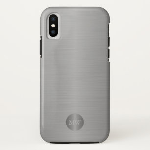 Capa Para iPhone Da Case-Mate Homens clássicos monograma profissional de prata