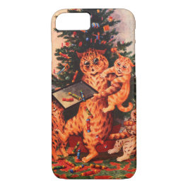 Capa iPhone 8/7 Hora de Natal em Catland Louis Wain