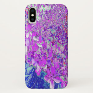 Capa Para iPhone Da Case-Mate Hortênsia Limelight Azul e Roxo Elegante