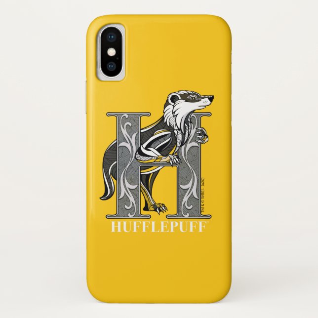 Capa Para iPhone, Case-Mate HUFFLEPUFF™ Crosshatch Emblem (Verso)