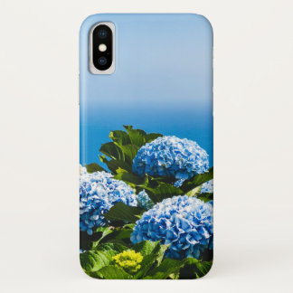 Capa Para iPhone Da Case-Mate Hydrangea azul no oceano gradiente Positano