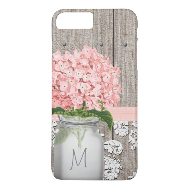 Capa Para iPhone, Case-Mate Hydrangea Monograma - Jar (Verso)