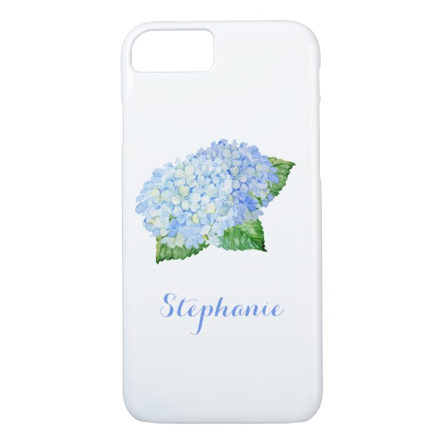 Capa Para iPhone, Case-Mate Hydrangea Watercolor Azul (Verso)
