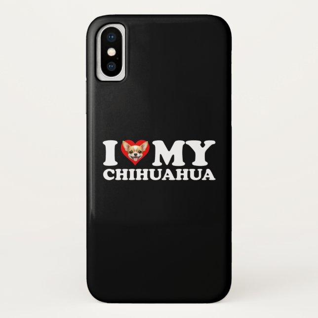Capa Para iPhone, Case-Mate I Love (Heart) My Chihuahua (Verso)
