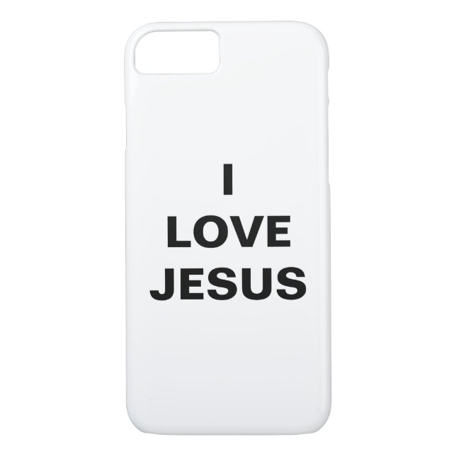 Capa Para iPhone, Case-Mate "I Love Jesus" Caso do Apple iPhone 8/7 (Verso)