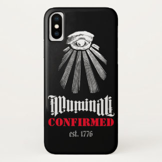 Capa Para iPhone X Illuminati confirmou o preto - caso de Iphone X