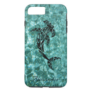 Capa iPhone 8 Plus/7 Plus Ilustração Tribal de Tubarão-Hammerhead