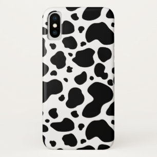 Capa Para iPhone X Impressão animal preto e branco do teste padrão
