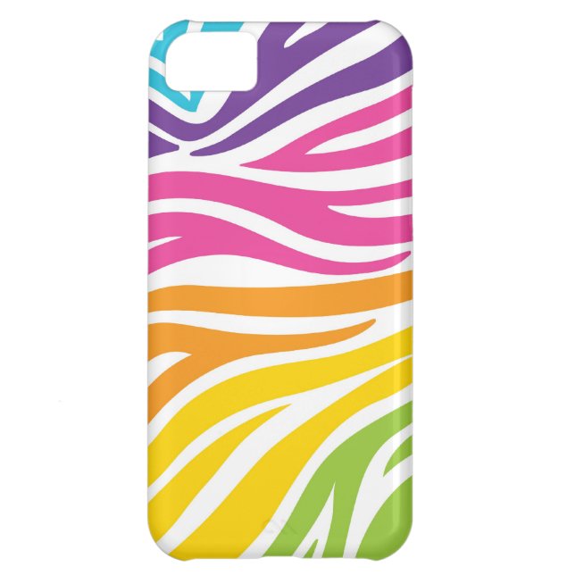 Capa Para iPhone, Case-Mate Impressão da zebra do arco-íris (Traseira)
