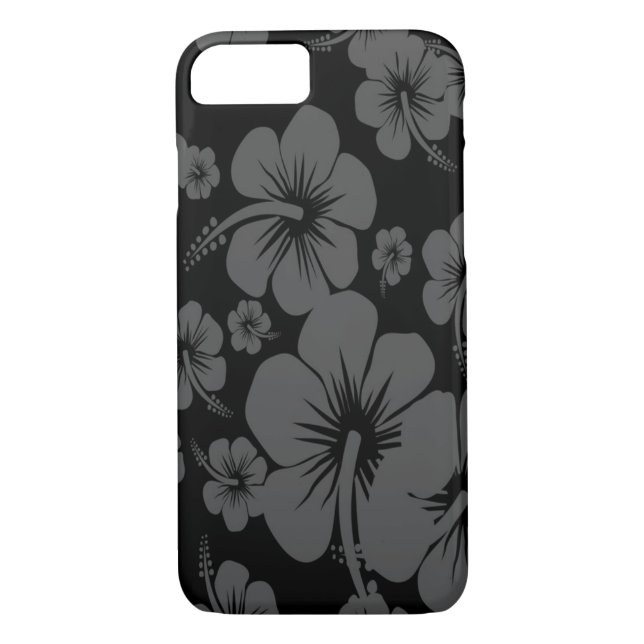 Capa Para iPhone, Case-Mate Impressão de Black Hibiscus Hawaiian (Verso)