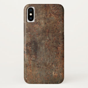 Capa Para iPhone X Impressão de couro sujo velho
