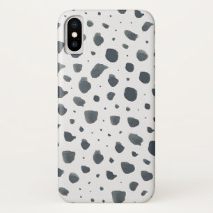 Capa Para iPhone X Impressão de Dalmático de Aquarela