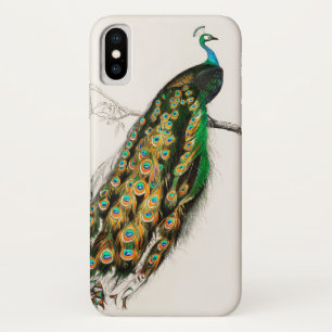 Capa Para iPhone Da Case-Mate Impressão de Peacock Illustration Vintage Art
