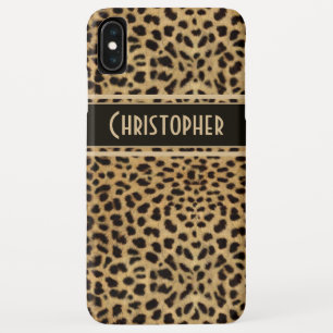 Capa Para iPhone XS Max Impressão de pele da mancha-leopardo personalizad