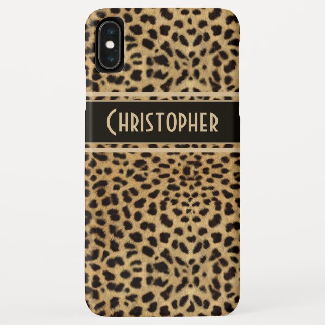 Capa Para iPhone, Case-Mate Impressão de pele da mancha-leopardo personalizada (Verso)