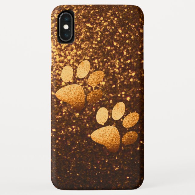 Capa Para iPhone, Case-Mate Impressão de relva de ouro de pata em cobre (Verso)