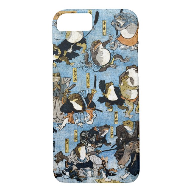 Capa Para iPhone, Case-Mate Impressão de Ukiyo-e que descreve sapos como (Verso)