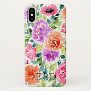 Capa Para iPhone Da Case-Mate Impressão Floral Floral de Cores Aquáticas de Verã