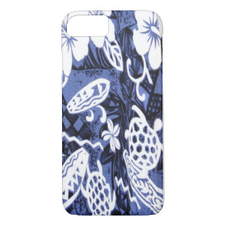 Capa iPhone 8/7 Impressão Honu Havaiano Azul